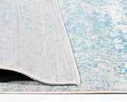 Glacier White Blue Transitional Rug - Fantastic Rugs