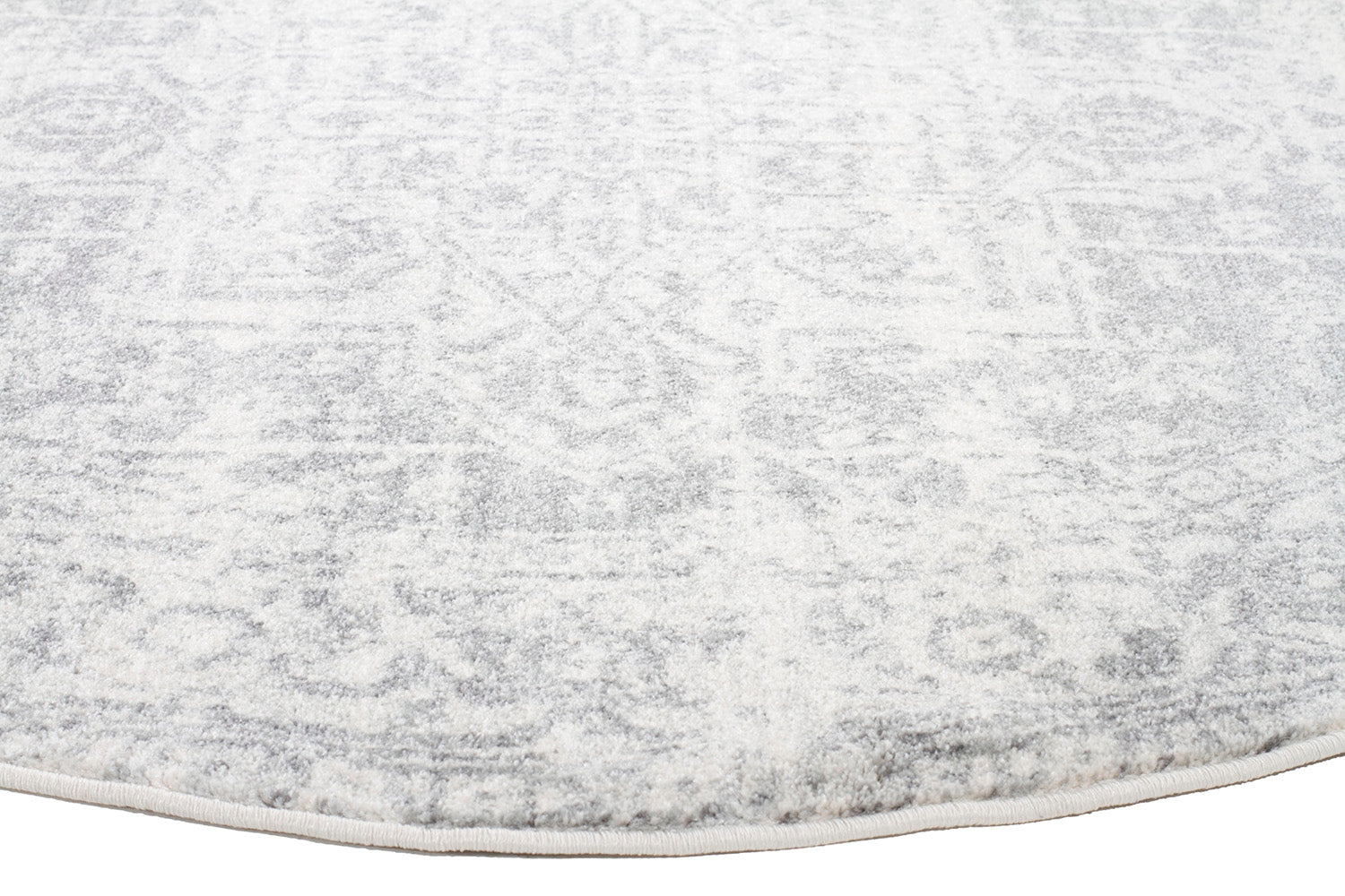 Dream White Silver Transitional Rug - Fantastic Rugs