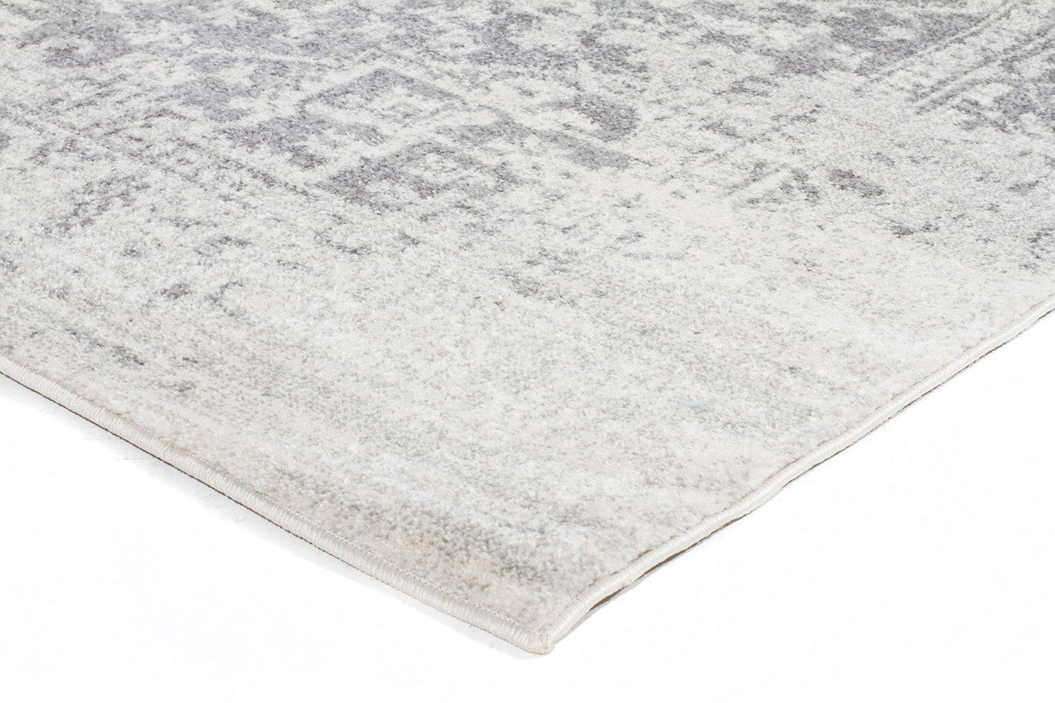 Dream White Silver Transitional Rug - Fantastic Rugs