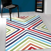 Cross Roads Design Rug Multi - Fantastic Rugs