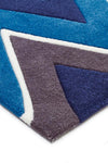 Eclectic Chevron Rug Navy Blue - Fantastic Rugs