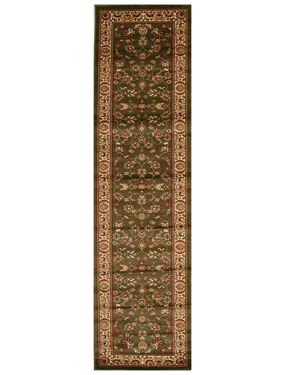 Traditional Floral Design Rug Green - Fantastic Rugs