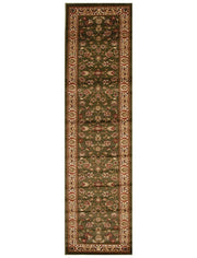 Istanbul Traditional Floral Pattern Runner Rug Green