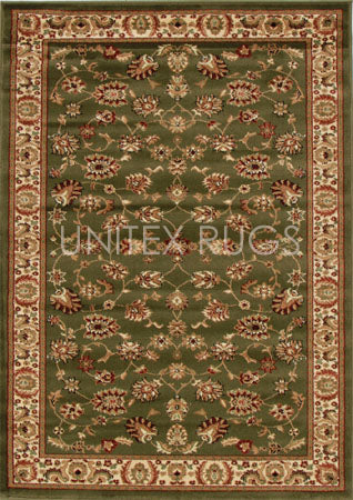 Traditional Floral Design Rug Green - Fantastic Rugs