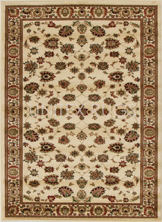 Traditional Floral Design Rug Ivory - Fantastic Rugs