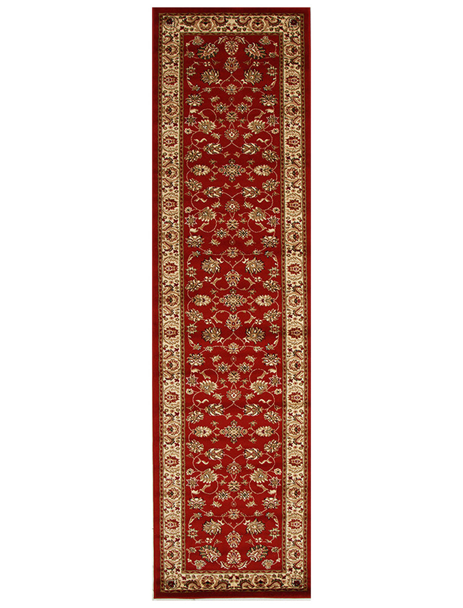 Traditional Floral Design Rug Red - Fantastic Rugs