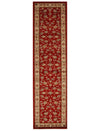 Istanbul Traditional Floral Pattern Runner Rug Red