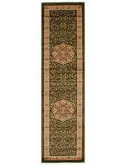 Istanbul Medallion Classic Pattern Runner Rug Green