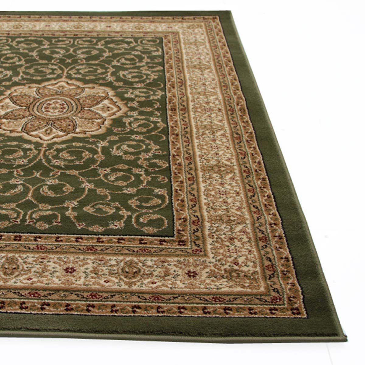 Medallion Classic Design Rug Green - Fantastic Rugs