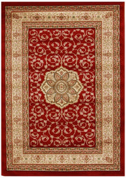 Istanbul Collection Medallion Classic Pattern Red Rug