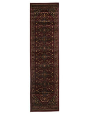 Istanbul Traditional Shiraz Design Runner Rug Burgundy Red