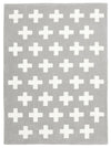 Nordic Crosses Rug Grey - Fantastic Rugs
