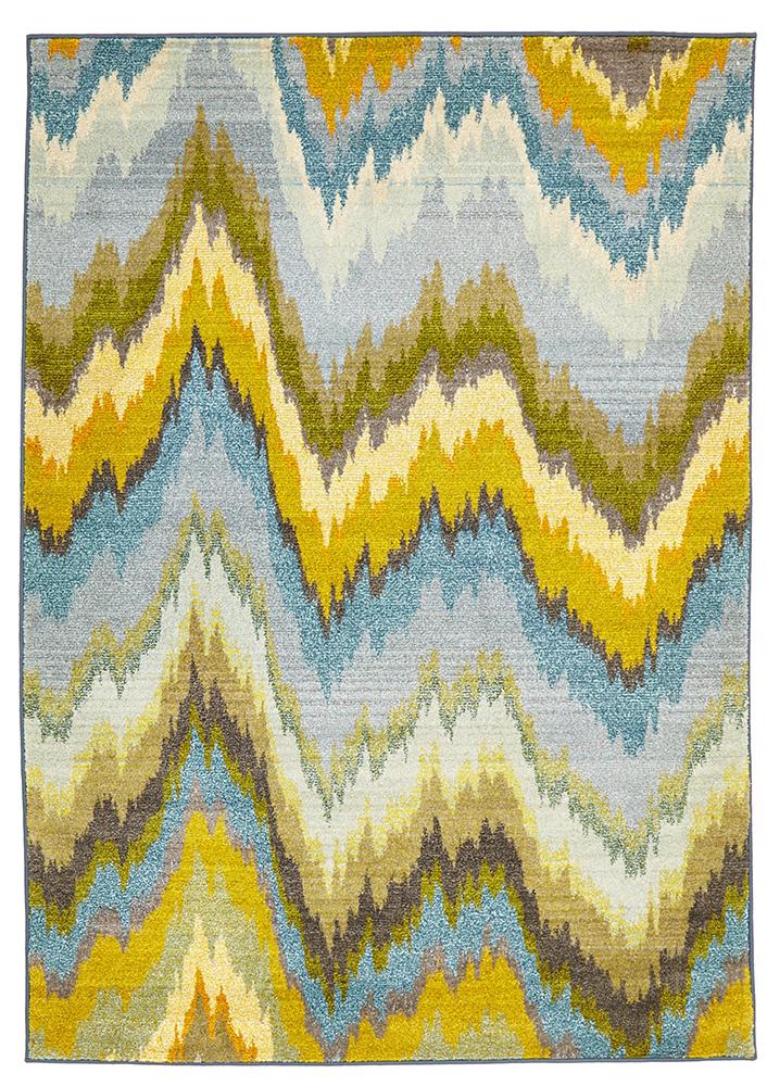 Designer Ikat Rug Blue - Fantastic Rugs