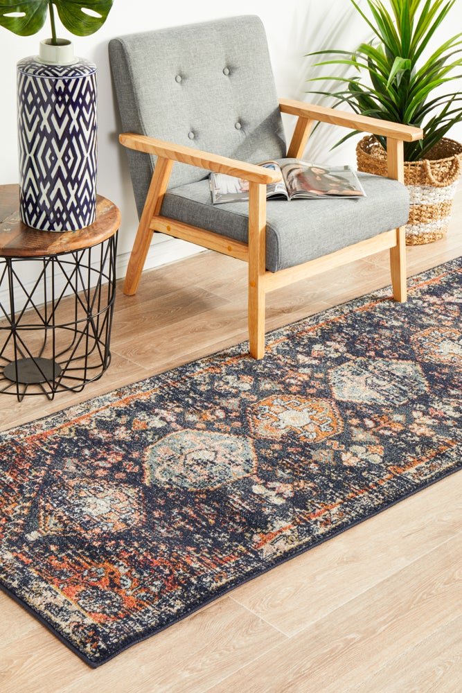 Legacy 854 Navy Runner Rug