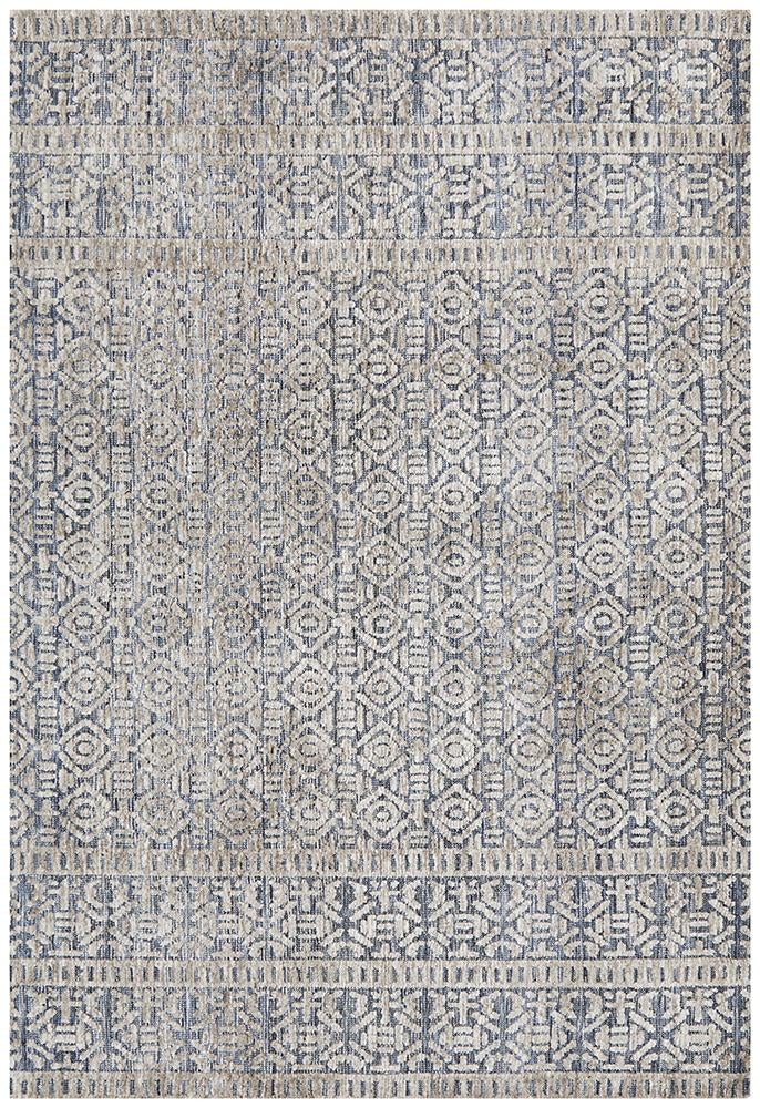 Levi Miriam Navy Grey Rug