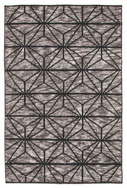 Rhythm Motif Charcoal Rug - Fantastic Rugs