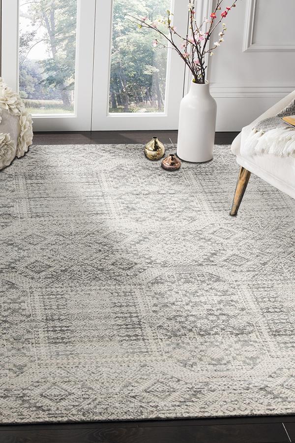 Zelda Silver Grey Rug - Fantastic Rugs