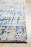 Mirage Ashley Abstract Modern Blue Grey Runner Rug