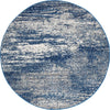 Casandra Dunescape Modern Blue Grey Round Rug - Fantastic Rugs