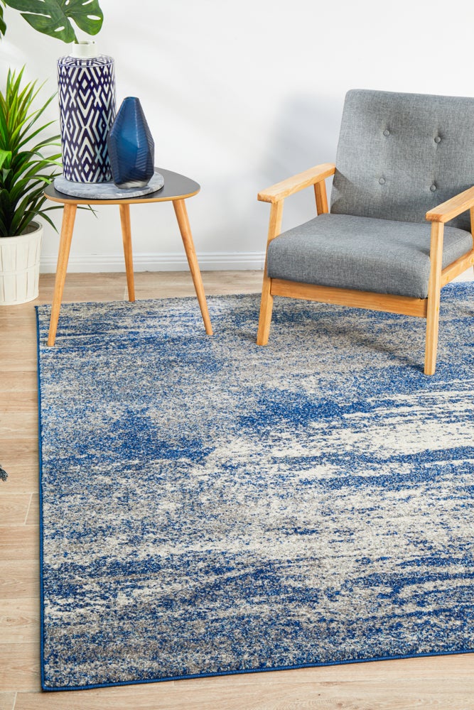 Mirage Casandra Dunescape Modern Blue Grey Rug