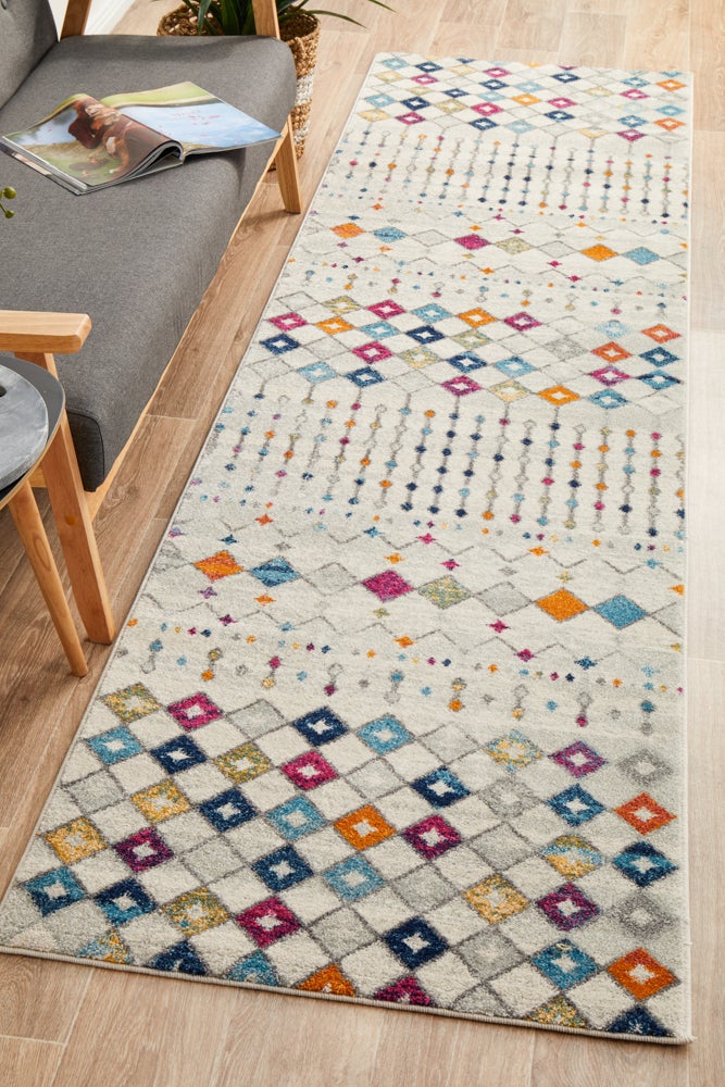 Mirage Peggy Tribal Morrocan Style Multi Runner Rug