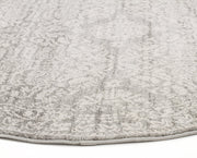 Gwyneth Stunning Transitional Silver Round Rug - Fantastic Rugs