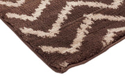 Moroccan Chevron Design Rug Brown Beige - Fantastic Rugs