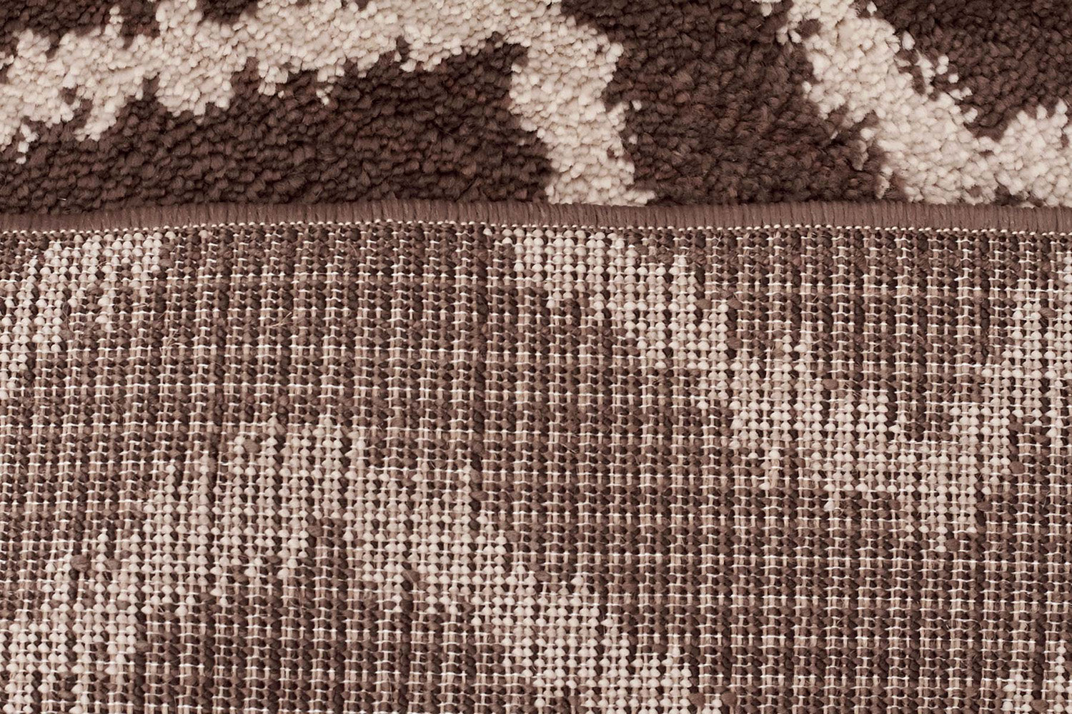 Moroccan Chevron Design Rug Brown Beige - Fantastic Rugs