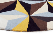 Crystal Designer Wool Rug Blue - Fantastic Rugs