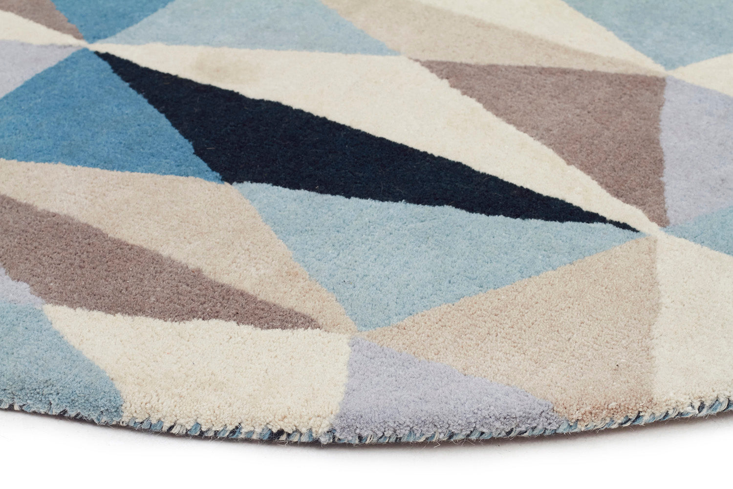 Gem Stone Designer Wool Rug Blue - Fantastic Rugs