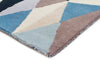 Gem Stone Designer Wool Rug Blue - Fantastic Rugs