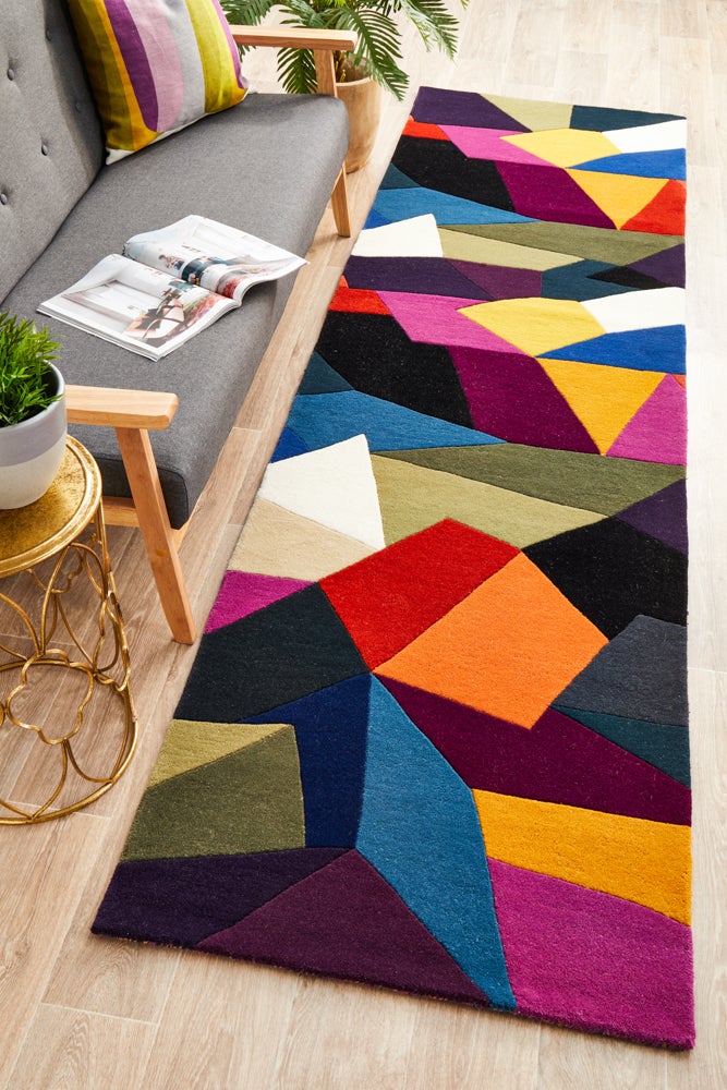 Matrix Pure Wool 906 Crayon Runner Rug