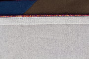 Eclectic Designer Wool Rug Blue Rust Purple - Fantastic Rugs