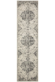 Museum Transitional Charcoal Runner Rug