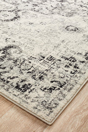 Museum Transitional Charcoal Runner Rug