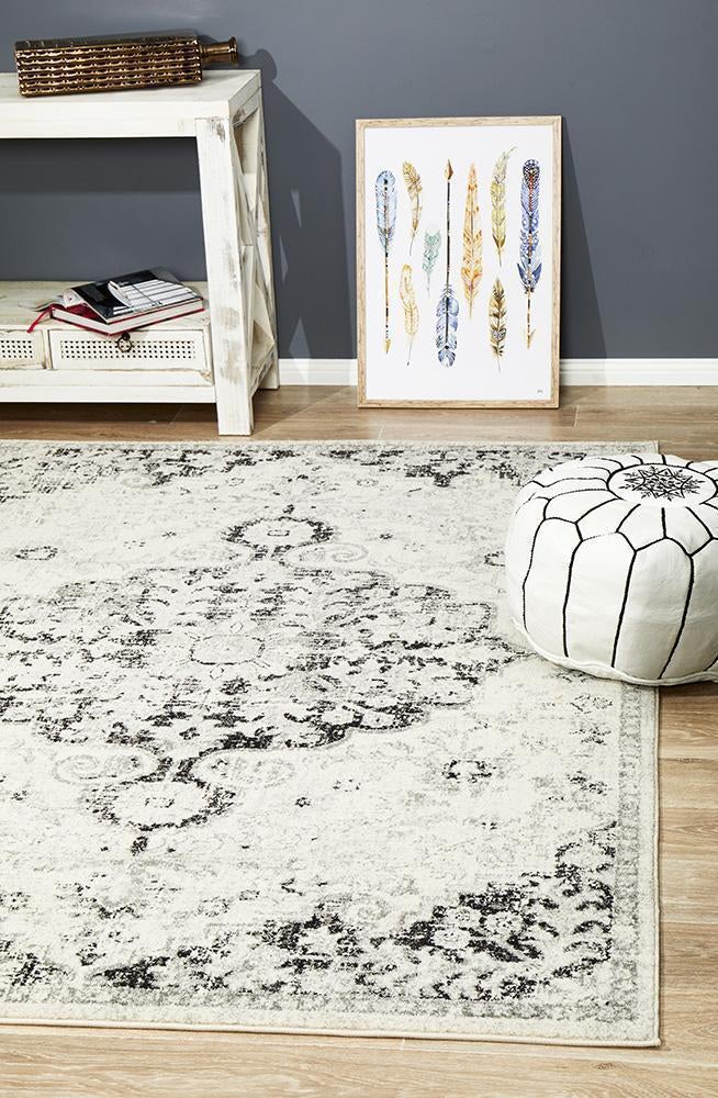 Museum Transitional Charcoal Rug