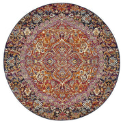 Museum Preston Multi Coloured Round Rug