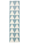 Pyramid Flat Weave Rug Blue - Fantastic Rugs