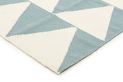 Pyramid Flat Weave Rug Blue - Fantastic Rugs