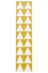 Pyramid Flat Weave Rug Yellow - Fantastic Rugs