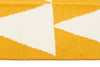 Pyramid Flat Weave Rug Yellow - Fantastic Rugs