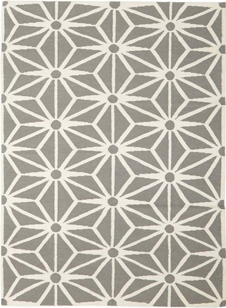 Dandelion Flat Weave Rug Grey - Fantastic Rugs