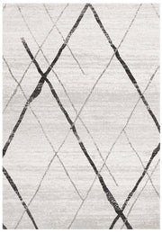 Oasis Noah White Grey Contemporary Rug