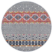 Oasis Sabrina Multi Tribal Round Rug