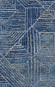 Oasis Kenza Contemporary Navy Runner Rug