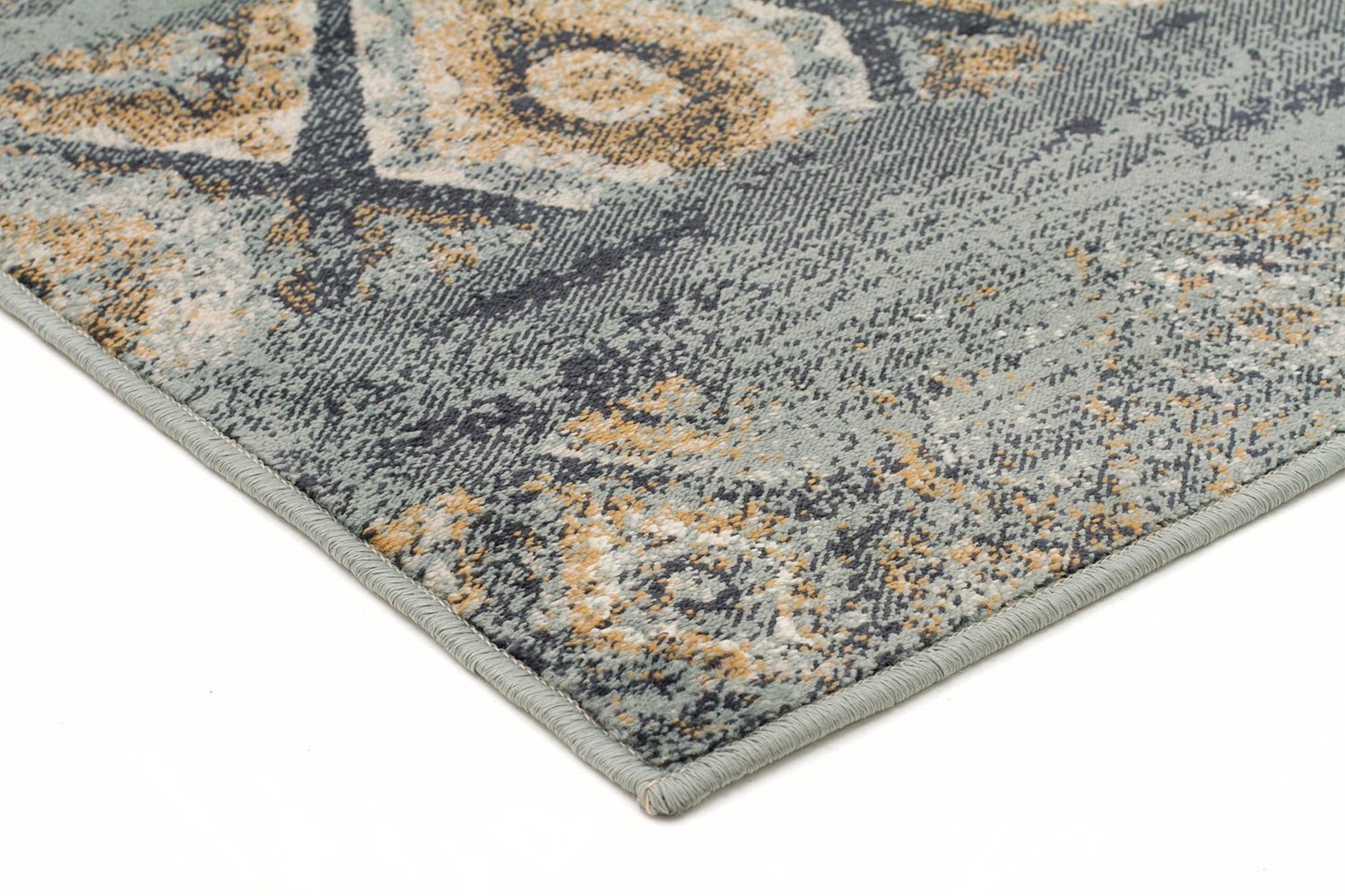 Mayfair Contrast Blue Rug - Fantastic Rugs