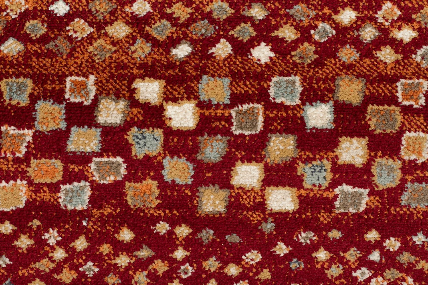 Mayfair Squares Rust Rug - Fantastic Rugs