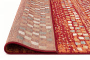 Mayfair Squares Rust Rug - Fantastic Rugs