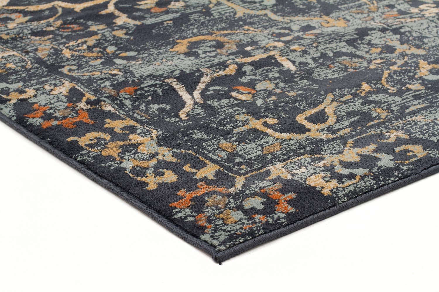 Mayfair Stem Navy Rug - Fantastic Rugs