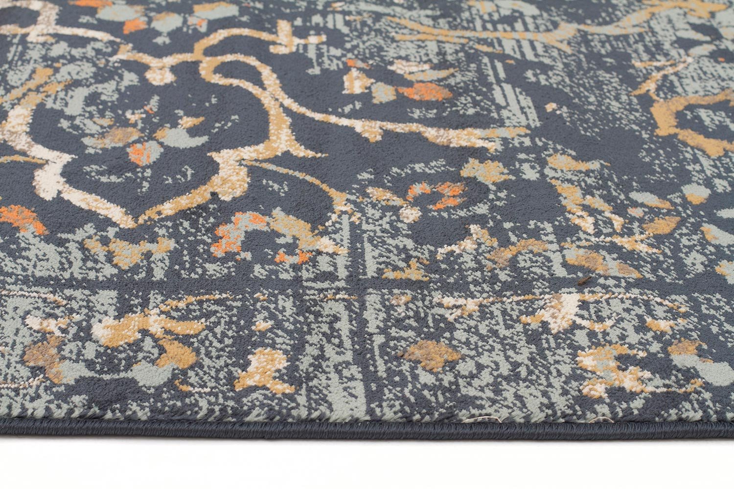 Mayfair Stem Navy Rug - Fantastic Rugs